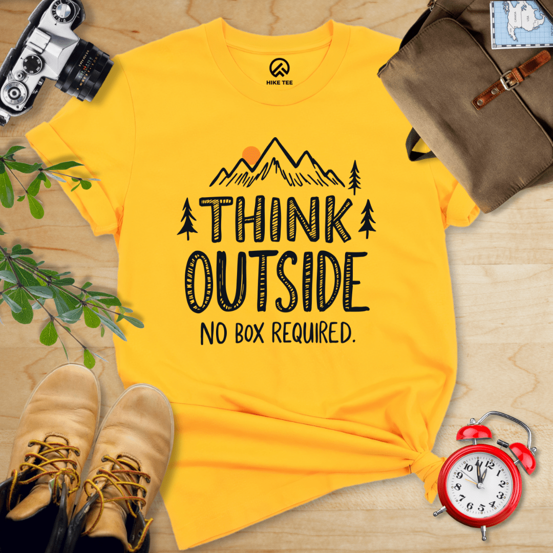 Hike Tee T-Shirt Gold / S Think Outside Shirt