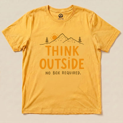 Think Outside Shirt Hike Tee T-Shirt Gold / S