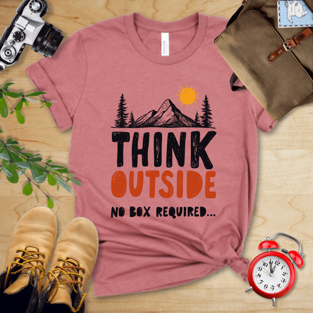 Hike Tee T-Shirt Heather Mauve / S Think Outside Shirt