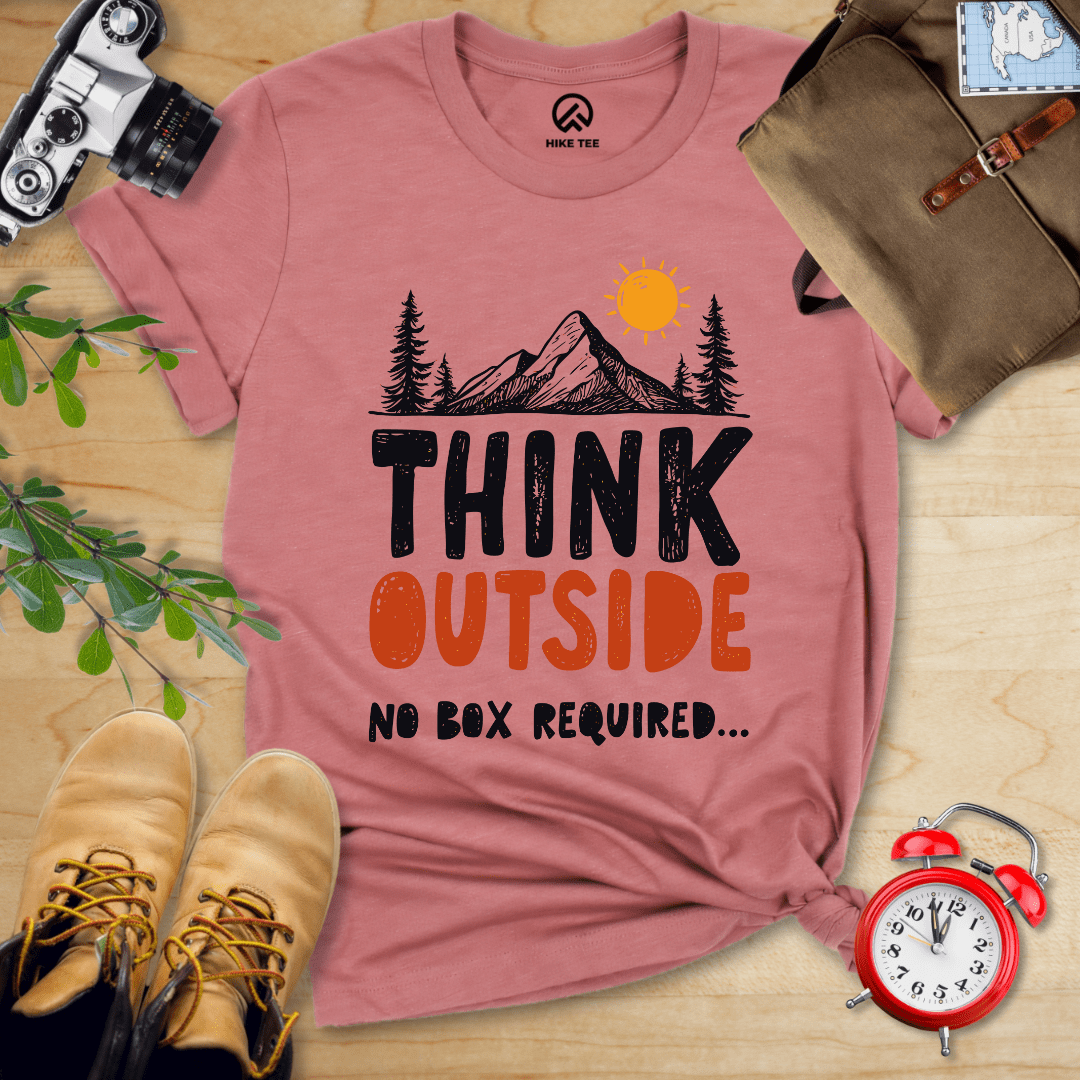 Hike Tee T-Shirt Heather Mauve / S Think Outside Shirt