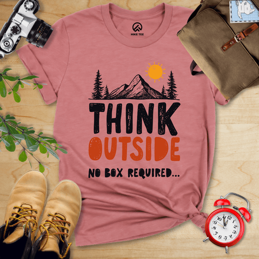 Hike Tee T-Shirt Heather Mauve / S Think Outside Shirt