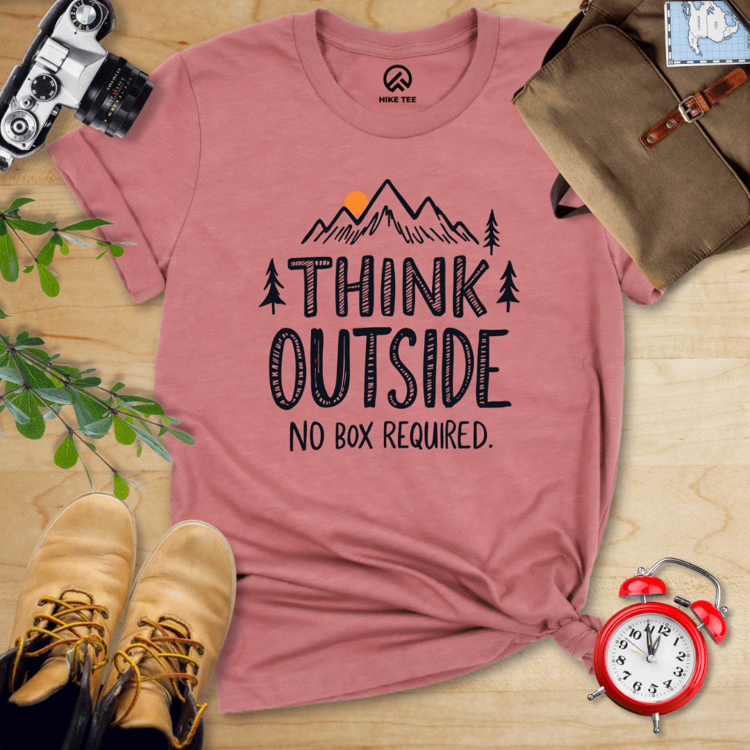 Hike Tee T-Shirt Heather Mauve / S Think Outside Shirt