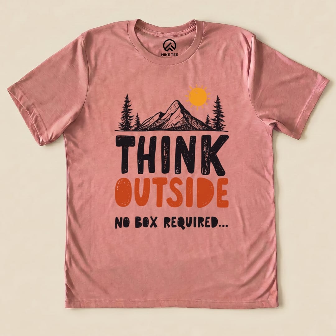 Think Outside Shirt Hike Tee T-Shirt Heather Mauve / S