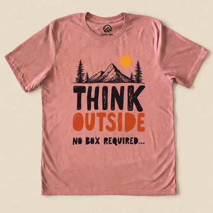 Think Outside Shirt Hike Tee T-Shirt Heather Mauve / S