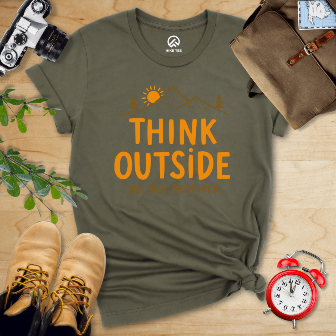 Hike Tee T-Shirt Military Green / S Think Outside Shirt