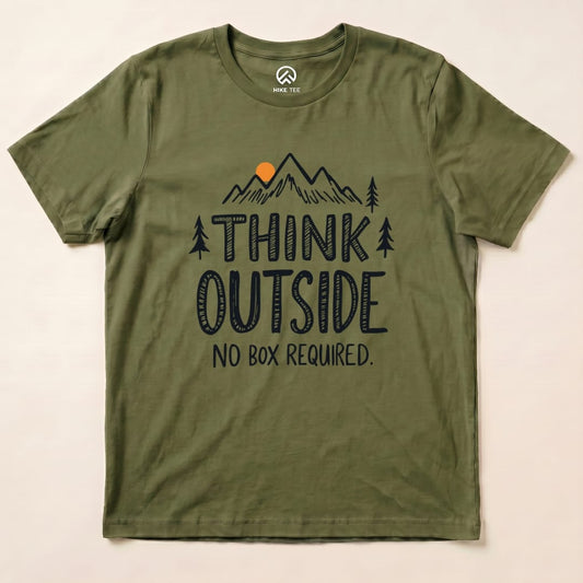 Think Outside Shirt Hike Tee T-Shirt Military Green / S