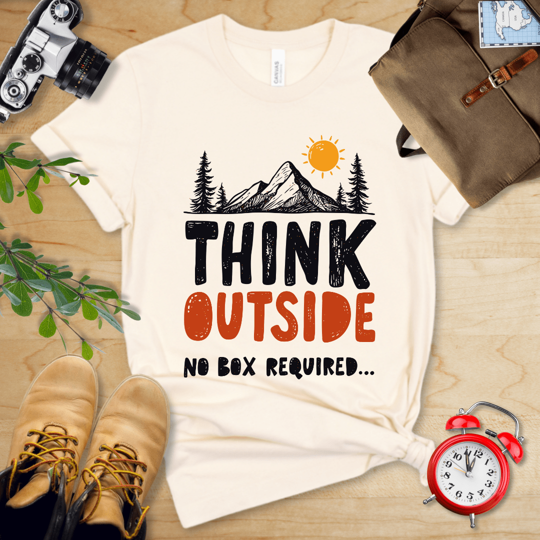 Hike Tee T-Shirt Natural / S Think Outside Shirt