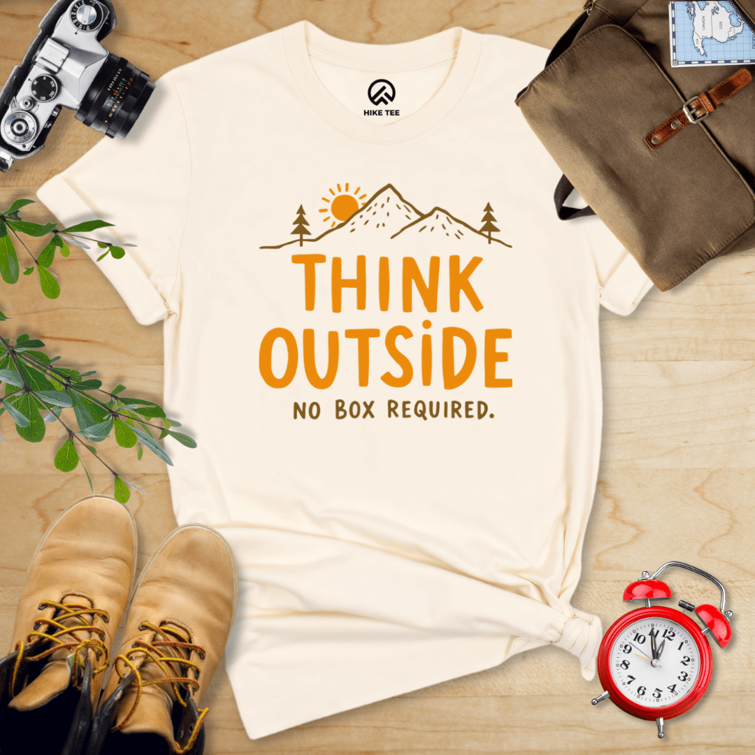 Hike Tee T-Shirt Natural / S Think Outside Shirt