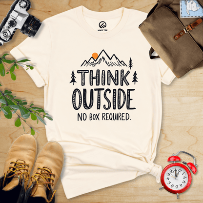 Hike Tee T-Shirt Natural / S Think Outside Shirt