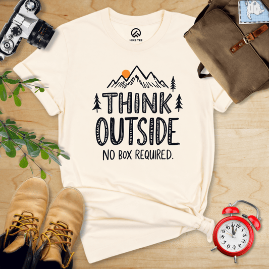 Hike Tee T-Shirt Natural / S Think Outside Shirt