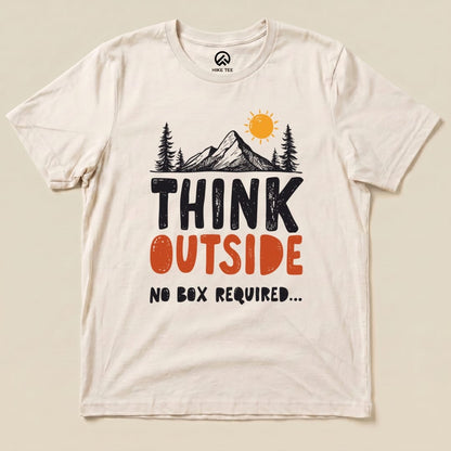 Think Outside Shirt Hike Tee T-Shirt Natural / S