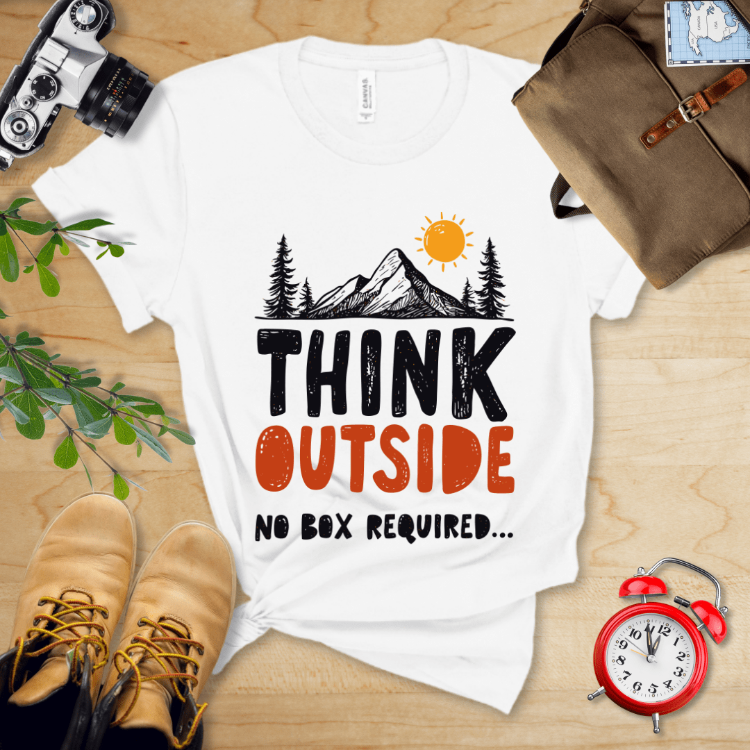 Hike Tee T-Shirt White / S Think Outside Shirt