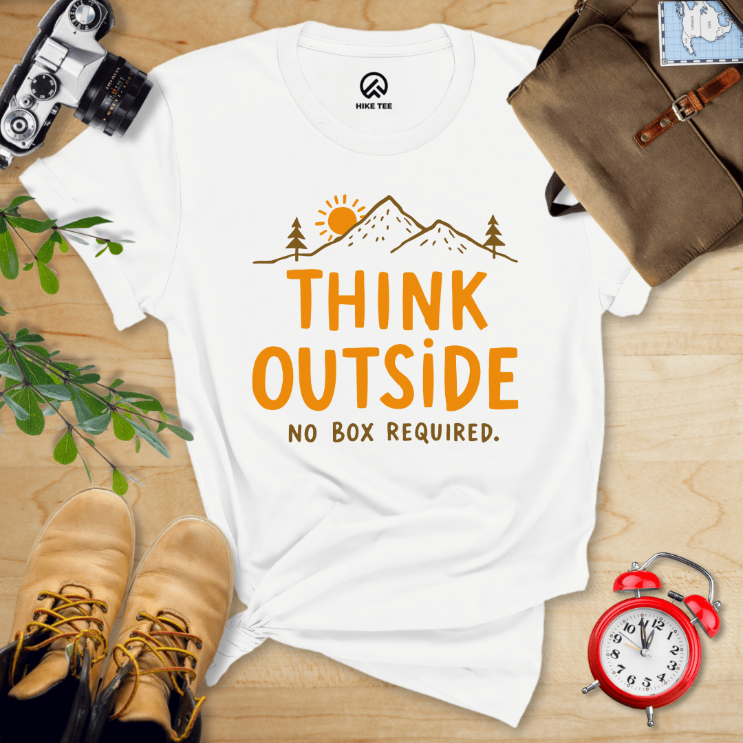 Hike Tee T-Shirt White / S Think Outside Shirt