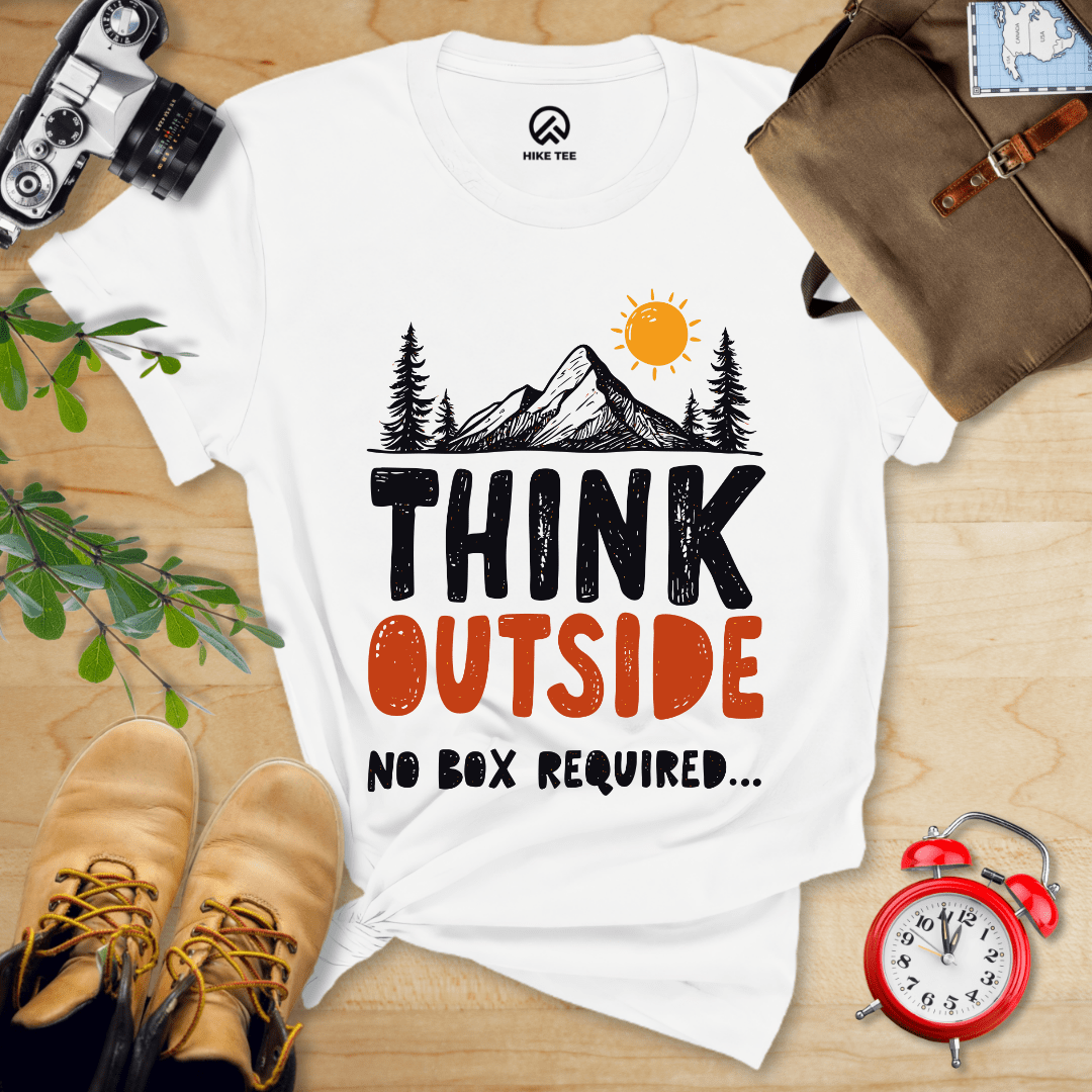Hike Tee T-Shirt White / S Think Outside Shirt