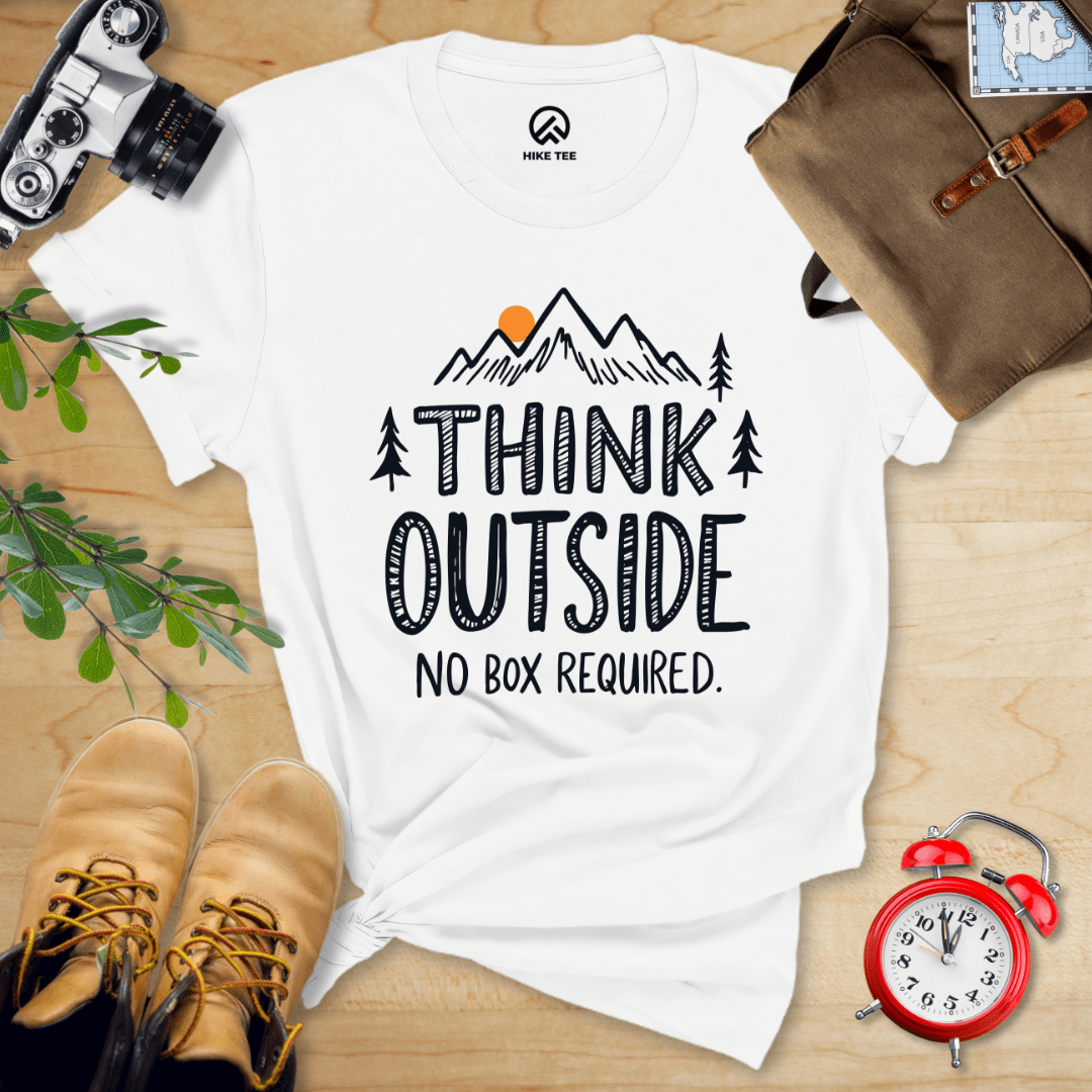 Hike Tee T-Shirt White / S Think Outside Shirt