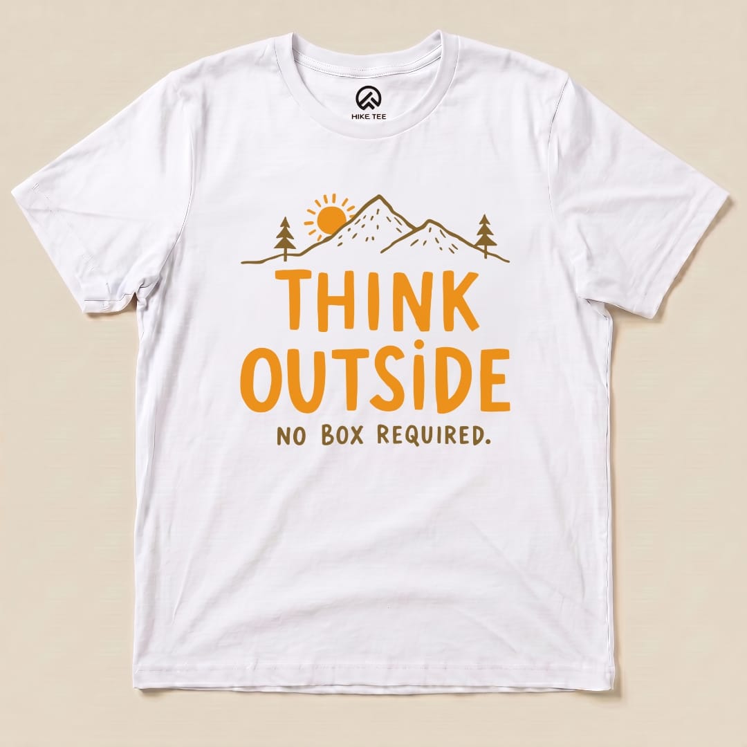 Think Outside Shirt Hike Tee T-Shirt White / S