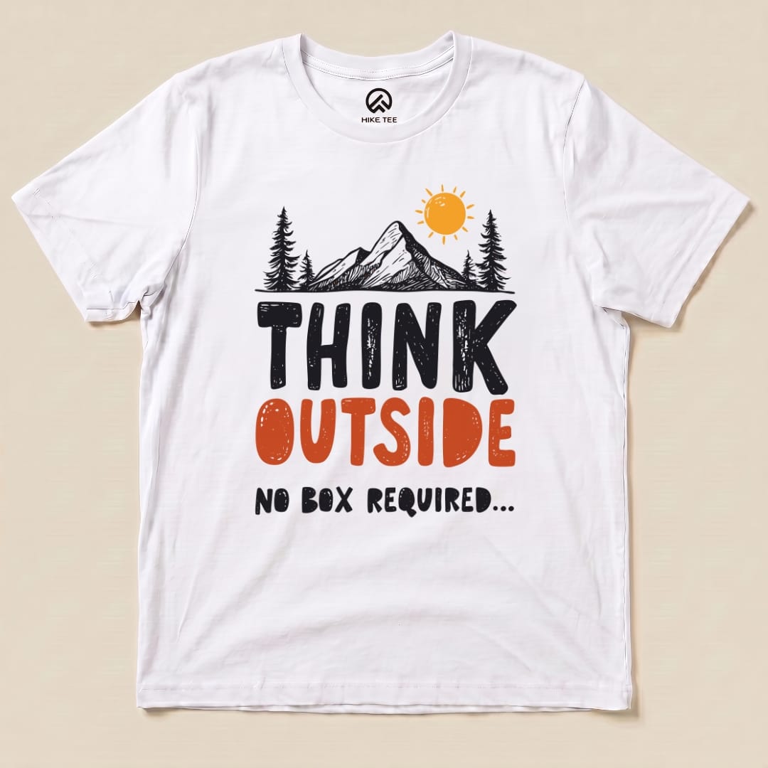 Think Outside Shirt Hike Tee T-Shirt White / S