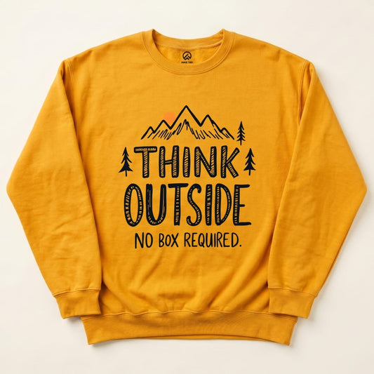 Think Outside Sweatshirt - Gold