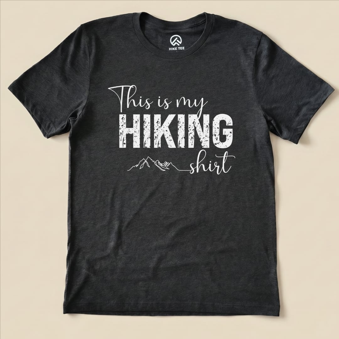 Hike Tee T-Shirt Dark Grey Heather / S This Is My Hiking Shirt
