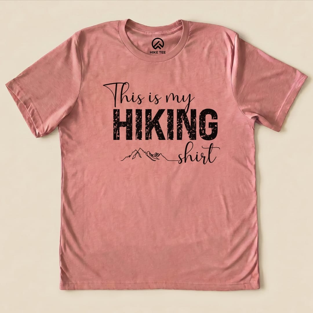 Hike Tee T-Shirt Heather Mauve / S This Is My Hiking Shirt