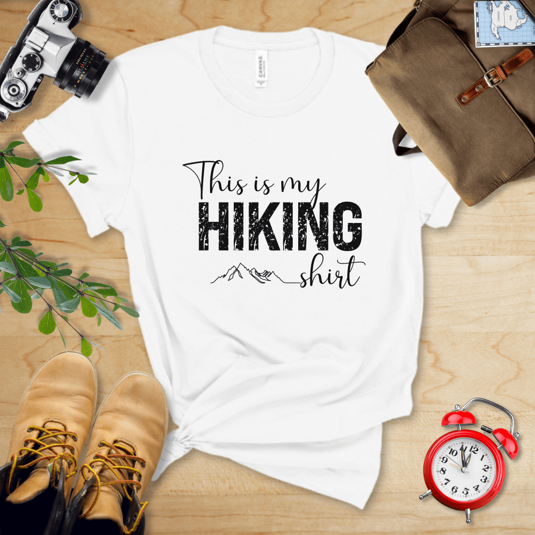 Printify T-Shirt White / S This Is My Hiking Shirt