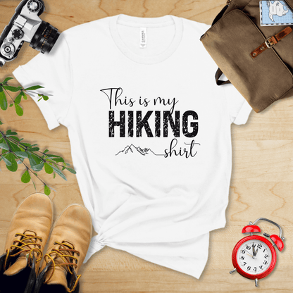 Printify T-Shirt White / S This Is My Hiking Shirt