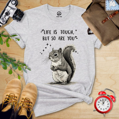 Hike Tee T-Shirt Athletic Heather / S Tough Squirrel Shirt