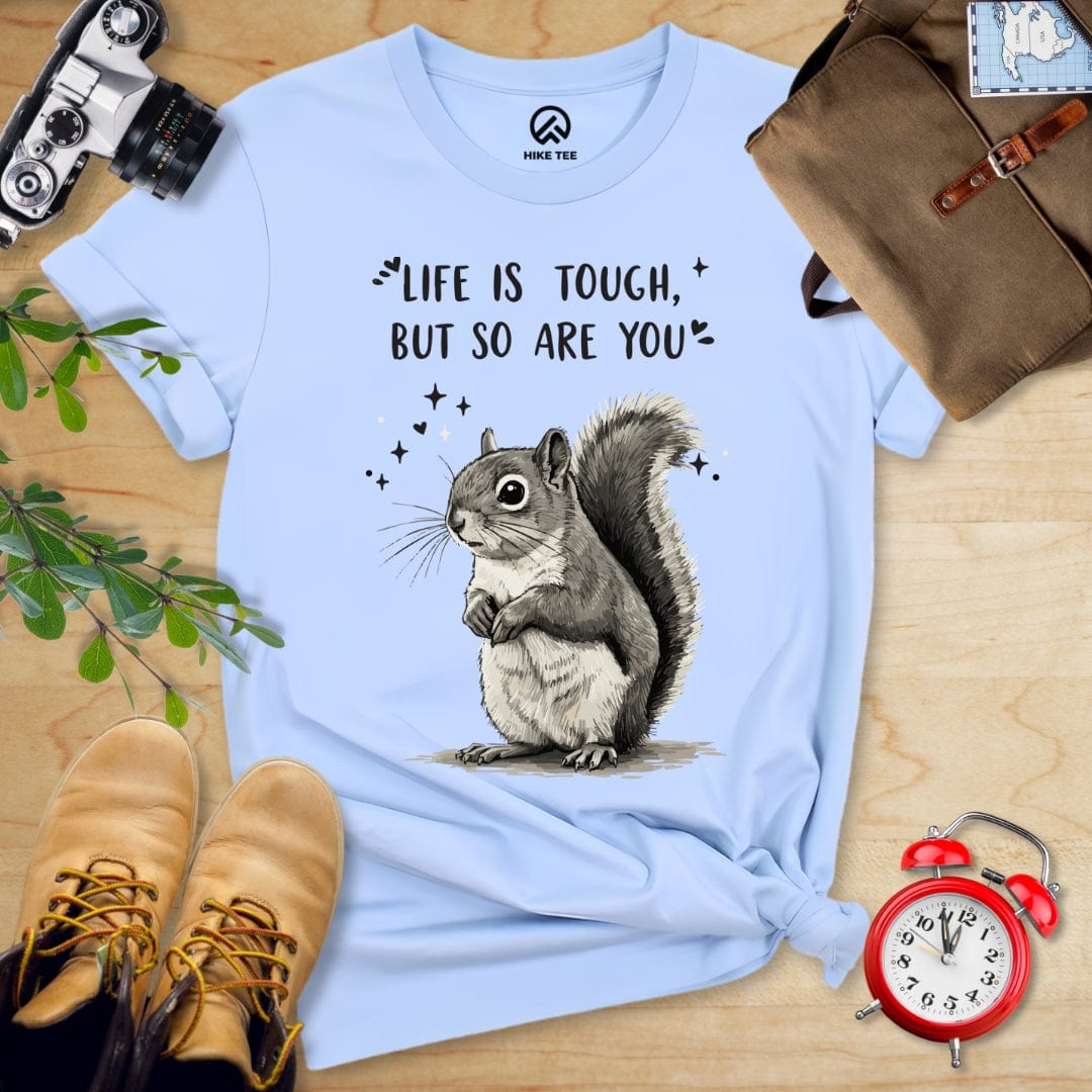 Hike Tee T-Shirt Baby Blue / S Tough Squirrel Shirt