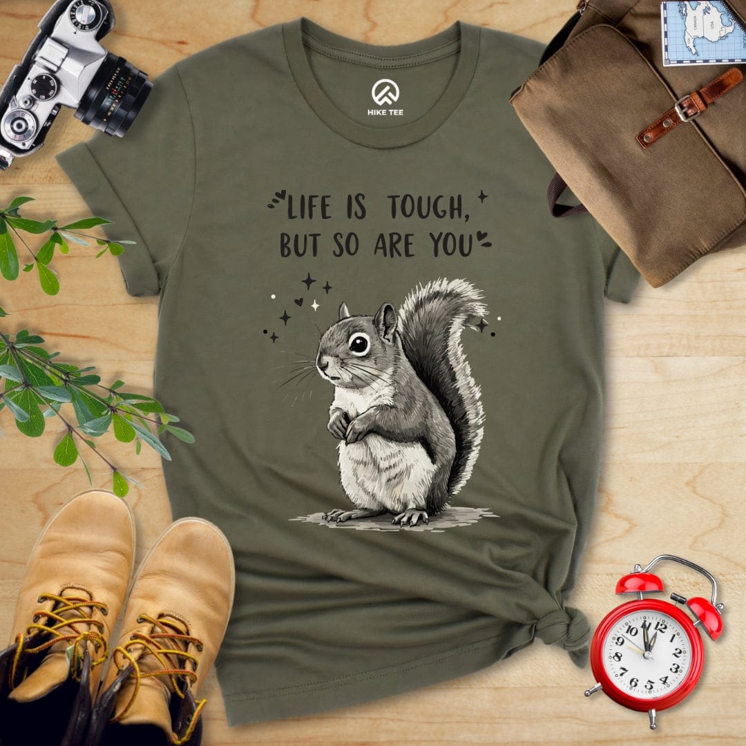 Hike Tee T-Shirt Military Green / S Tough Squirrel Shirt