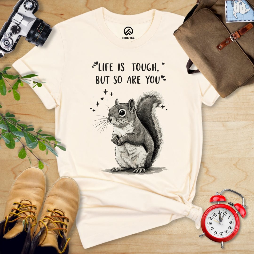 Hike Tee T-Shirt Natural / S Tough Squirrel Shirt