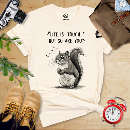 Hike Tee T-Shirt Natural / S Tough Squirrel Shirt