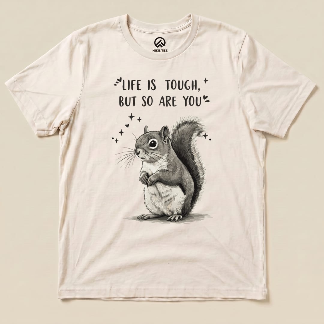 Hike Tee T-Shirt Natural / S Tough Squirrel Shirt
