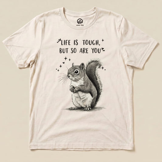 Hike Tee T-Shirt Natural / S Tough Squirrel Shirt