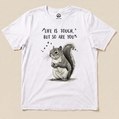 Hike Tee T-Shirt White / S Tough Squirrel Shirt