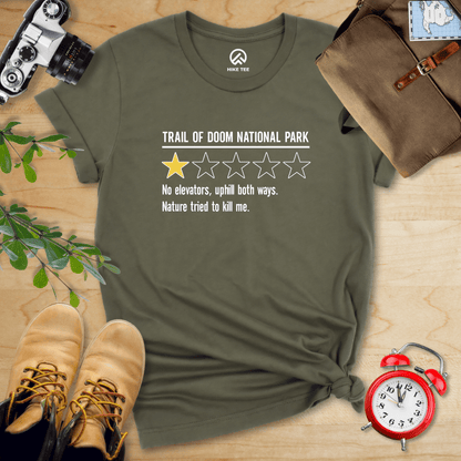 Hike Tee T-Shirt Military Green / S Trail of Doom Review Shirt