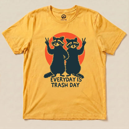 Trash Day Raccoon Shirt Hike Tee T-Shirt Gold / S