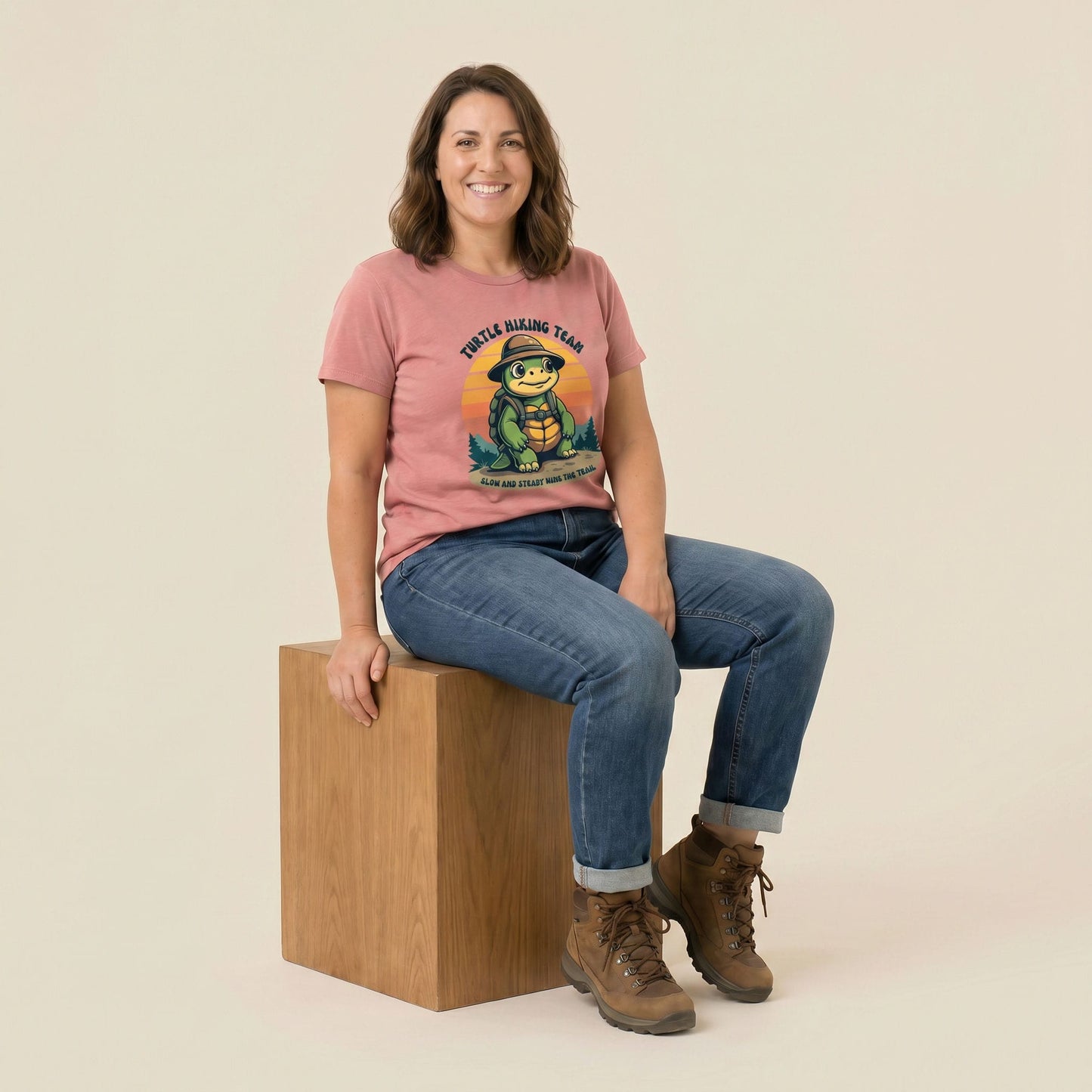 Turtle Hiking Team Shirt Hike Tee T-Shirt