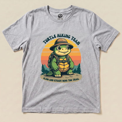 Turtle Hiking Team Shirt Hike Tee T-Shirt Athletic Heather / S