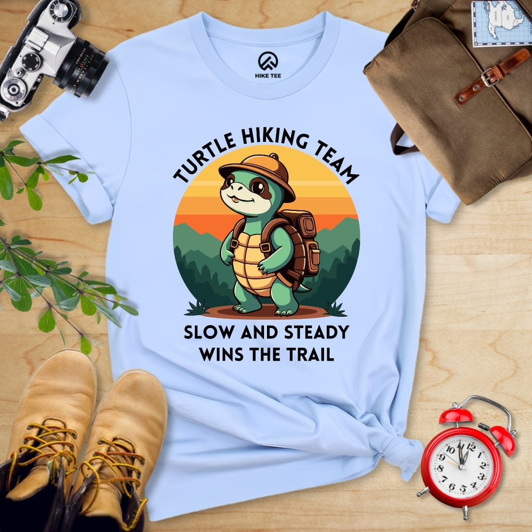 Hike Tee T-Shirt Baby Blue / S Turtle Hiking Team Shirt