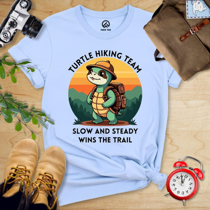 Hike Tee T-Shirt Baby Blue / S Turtle Hiking Team Shirt
