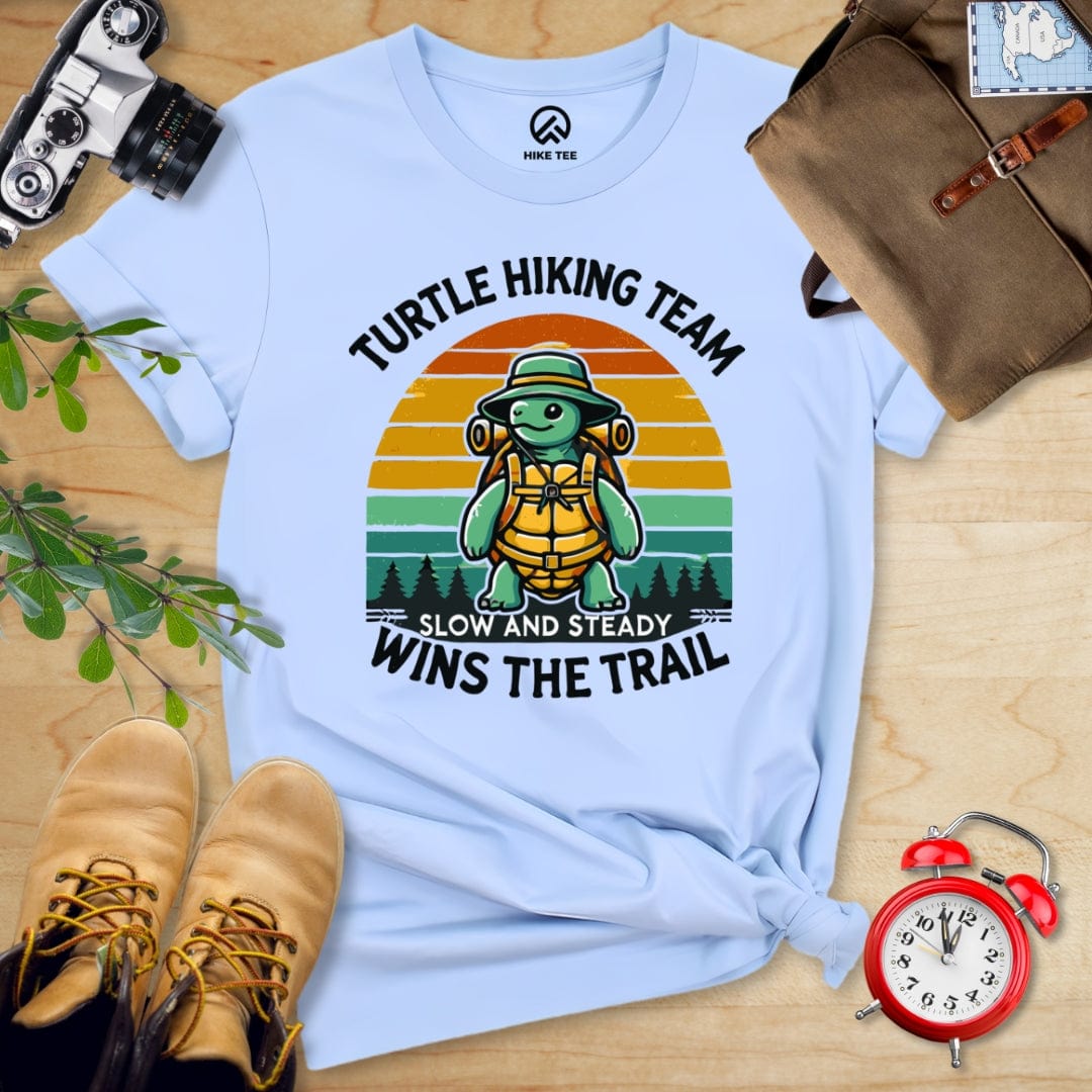 Hike Tee T-Shirt Baby Blue / S Turtle Hiking Team Shirt