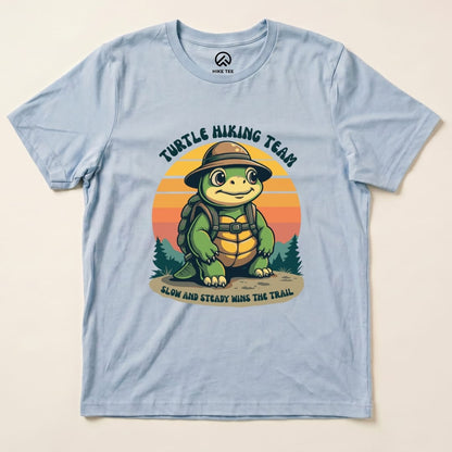 Turtle Hiking Team Shirt Hike Tee T-Shirt Baby Blue / S