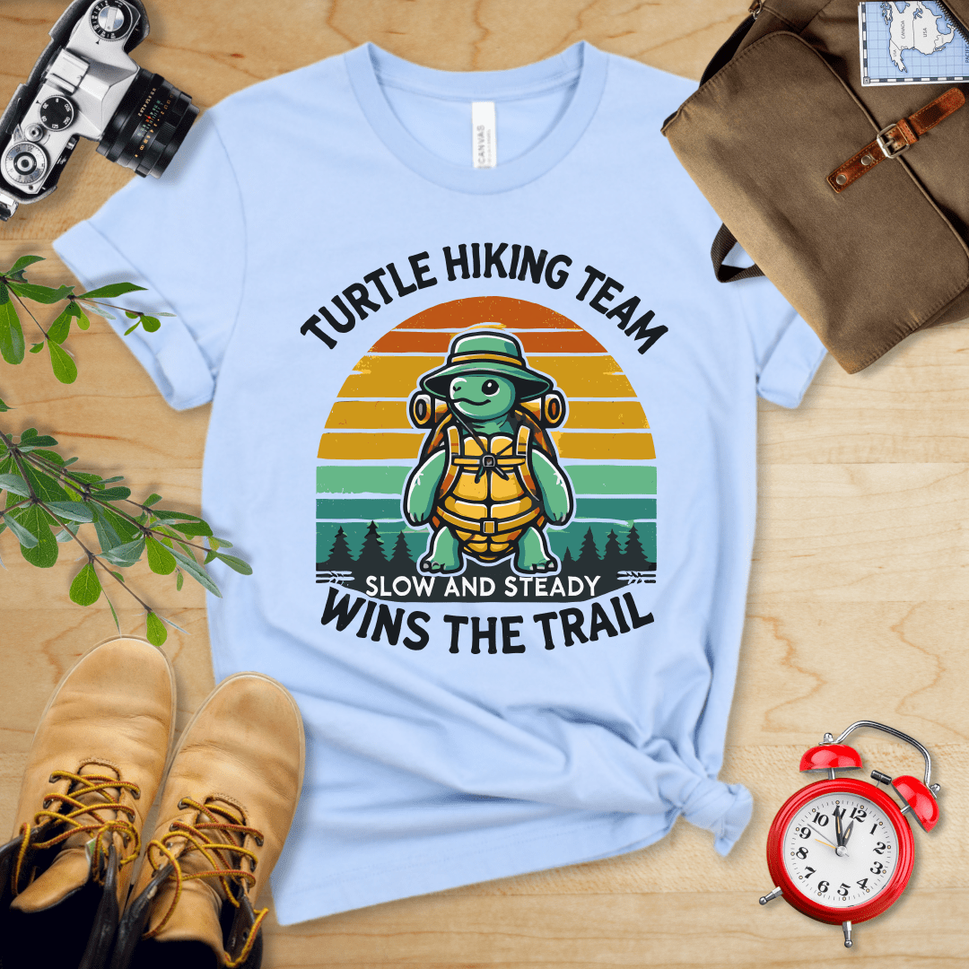 Hike Tee T-Shirt Baby Blue / S Turtle Hiking Team Shirt