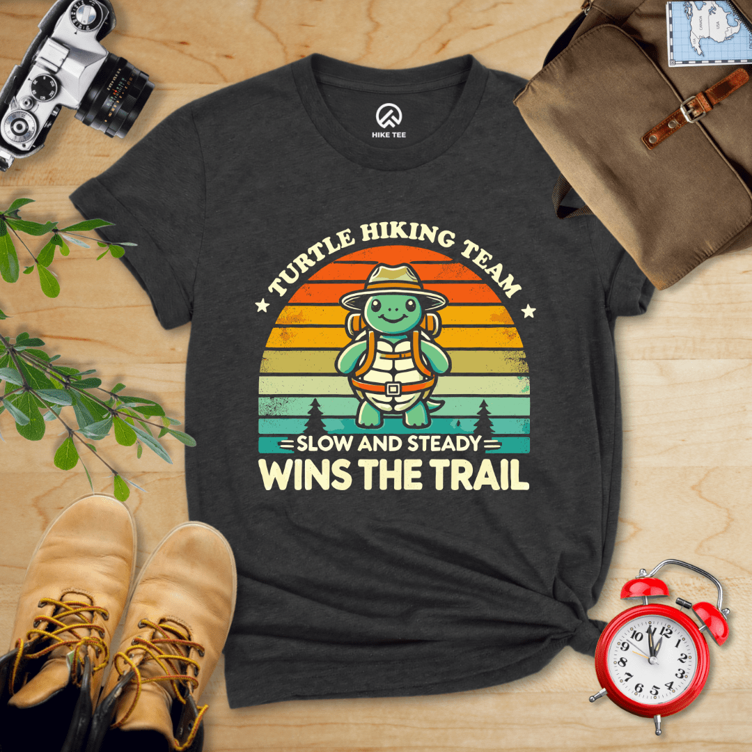 Hike Tee T-Shirt Dark Grey Heather / S Turtle Hiking Team Shirt
