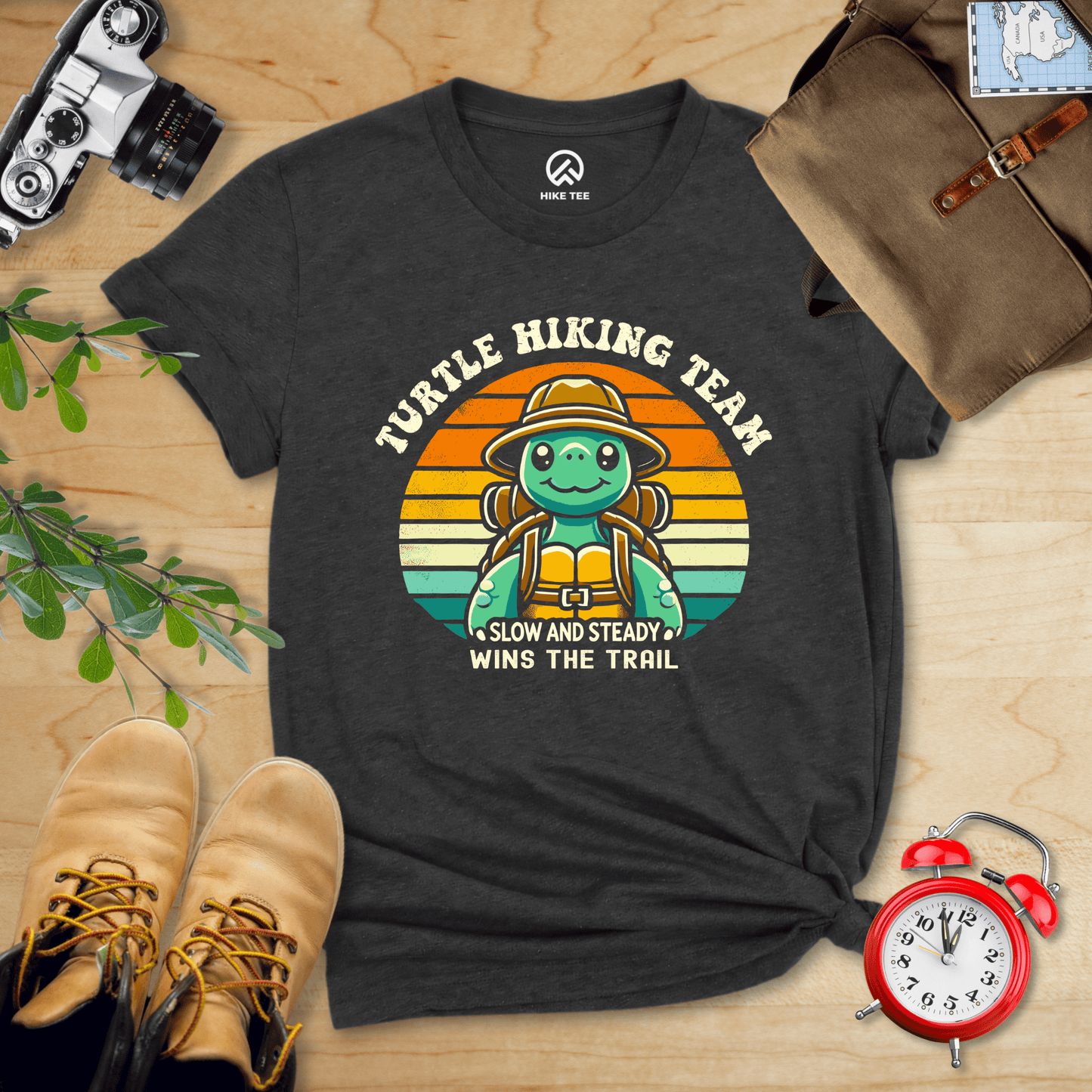 Hike Tee T-Shirt Dark Grey Heather / S Turtle Hiking Team Shirt
