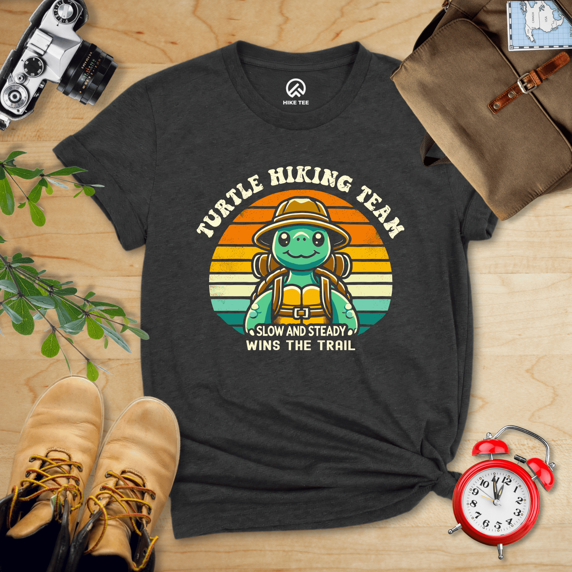 Hike Tee T-Shirt Dark Grey Heather / S Turtle Hiking Team Shirt