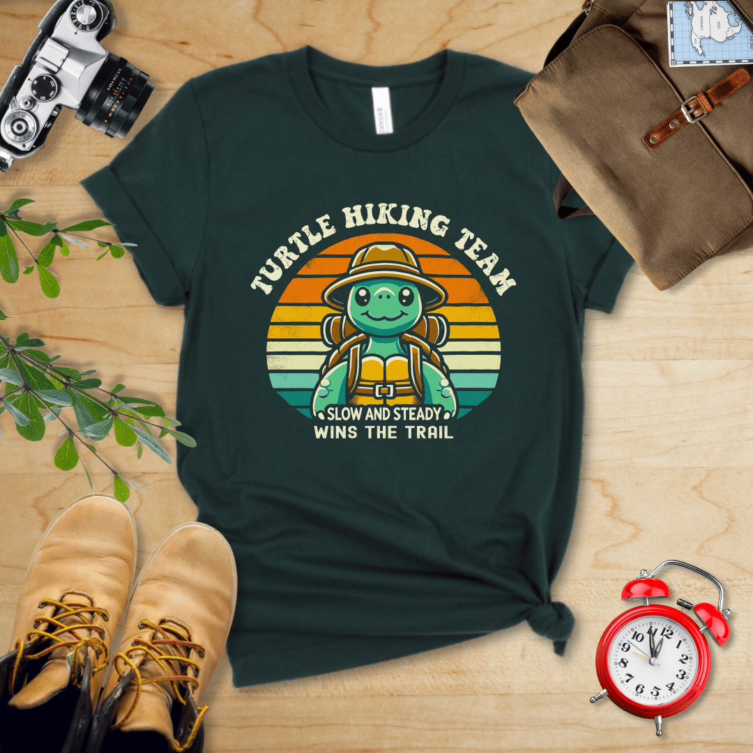 Printify T-Shirt Forest / S Turtle Hiking Team Shirt