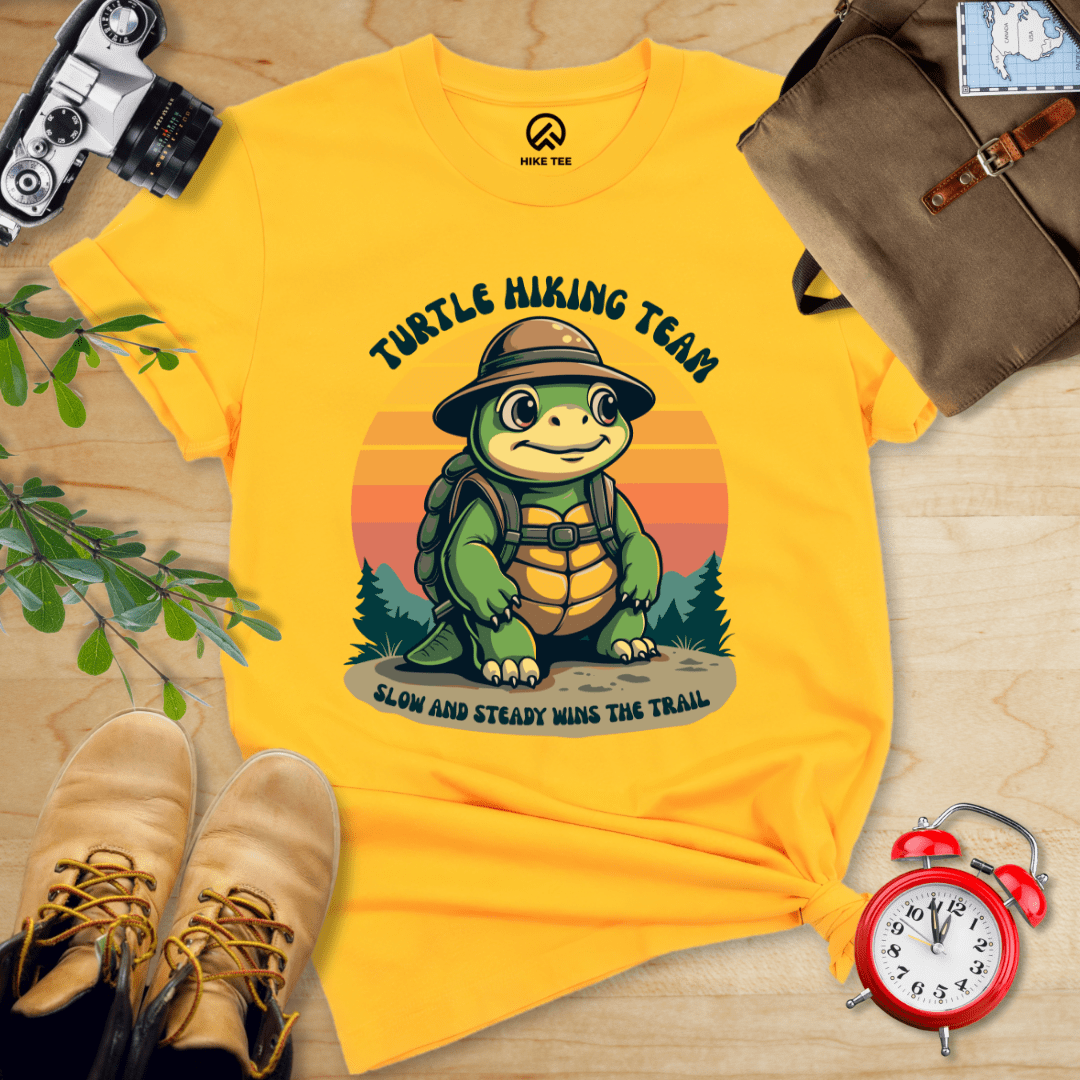 Hike Tee T-Shirt Gold / S Turtle Hiking Team Shirt