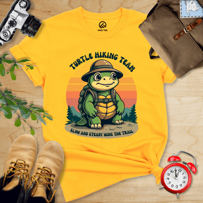 Hike Tee T-Shirt Gold / S Turtle Hiking Team Shirt