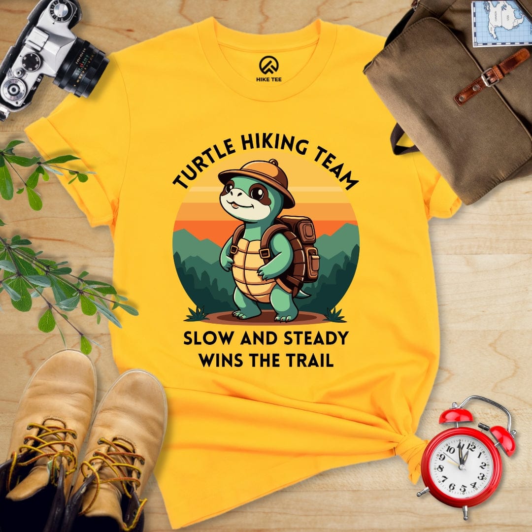 Hike Tee T-Shirt Gold / S Turtle Hiking Team Shirt